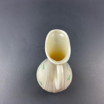 -261- BELLEEK | Irish Porcelain Typher Jug Shamrock Pattern | 6th Mark