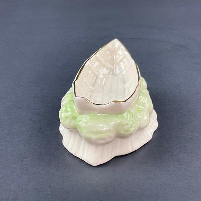 -265- BELLEEK | Irish Porcelain Boat Trinket Dish | 6th Mark
