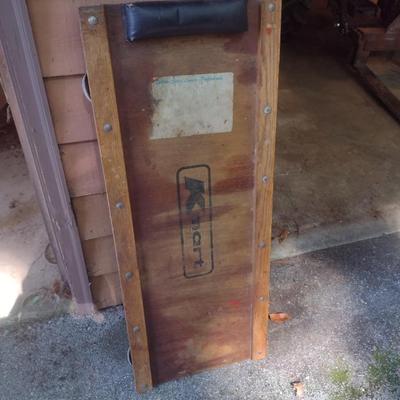 Vintage K-Mart Wood Frame Mechanic's Creeper