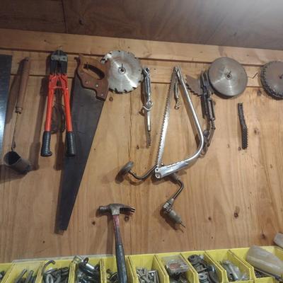 Assortment of Tools, Hardware and Shop Accessories (See all Pictures)
