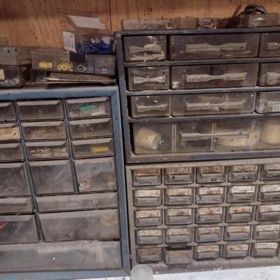 Set of Pigeonhole Storage Boxes with Contents