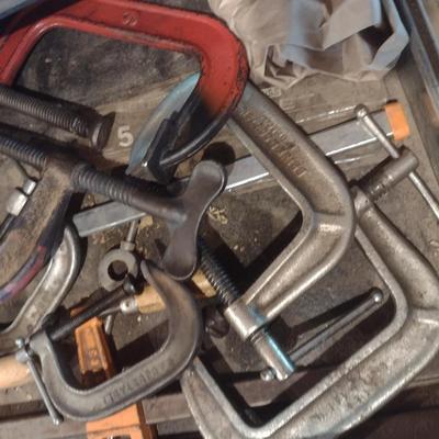 Set of Wood and C-Clamps