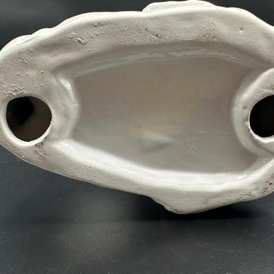 Vintage White Ceramic Cockatoo