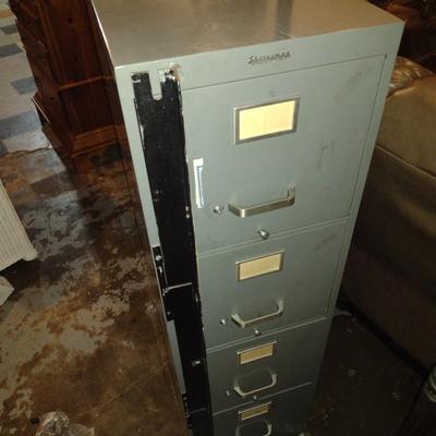 Statesman Metal Filing Cabinet Tower with Security Bar