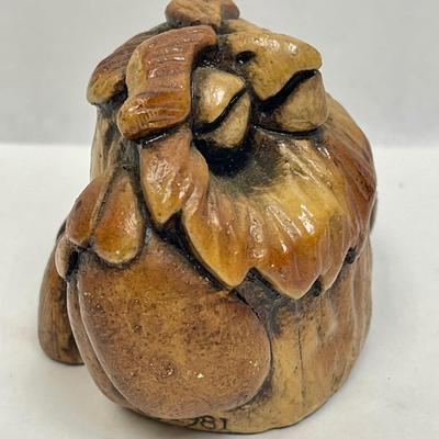 Winking Owl Figurine Beasties of the kingdom John Raya Designs Orlando FL 2.5" tall