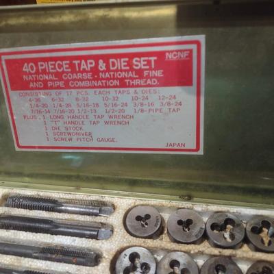 40 Piece Tap and Die Tool Set National