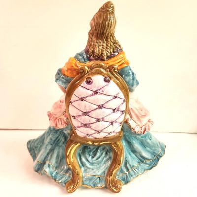Lot #153 Decorative Statue of a Court Lady - Made in Italy