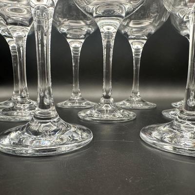 Set of Eleven Stemmed Wine Glasses (11)