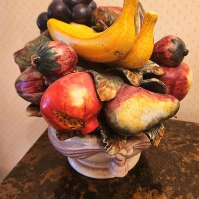 Lot #158 Vintage Ceramic Fruit Arrangement/Bowl