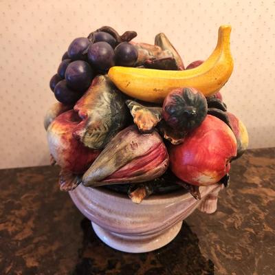 Lot #158 Vintage Ceramic Fruit Arrangement/Bowl