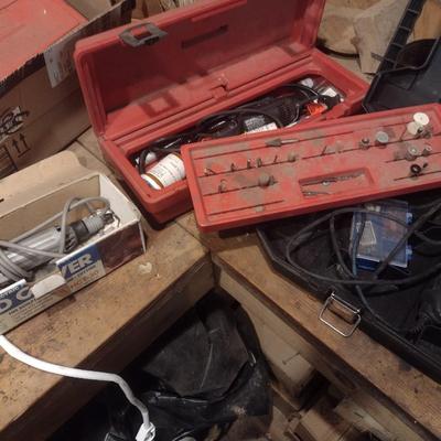 Assortment of Dremel Hand Tools and Accessories