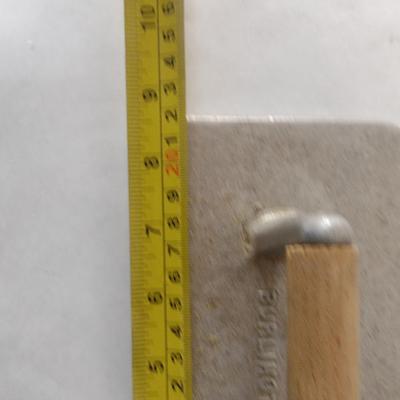 MCM Vintage T.R. Hall MFG. CO. Burlington, NC Cast Aluminum Grill Press with Wooden Handle