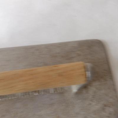 MCM Vintage T.R. Hall MFG. CO. Burlington, NC Cast Aluminum Grill Press with Wooden Handle