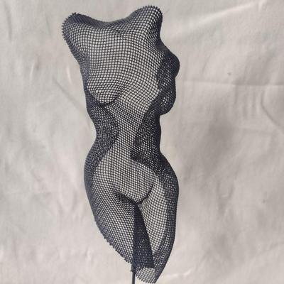 Wire Sculpture of Female Form- Approx 18 1/4" Tall