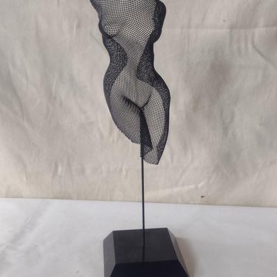 Wire Sculpture of Female Form- Approx 18 1/4" Tall