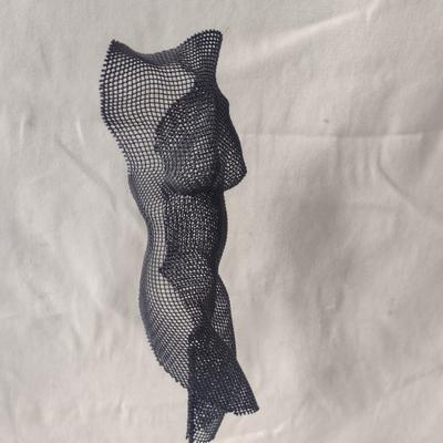 Wire Sculpture of Female Form- Approx 18 1/4" Tall