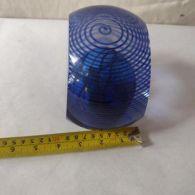 Large, Colorful Blown Glass Art by Hal David Berger- Signed by Artist (1992)