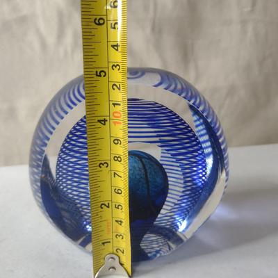 Large, Colorful Blown Glass Art by Hal David Berger- Signed by Artist (1992)