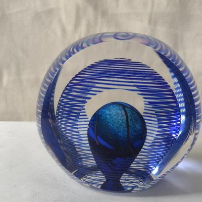 Large, Colorful Blown Glass Art by Hal David Berger- Signed by Artist (1992)