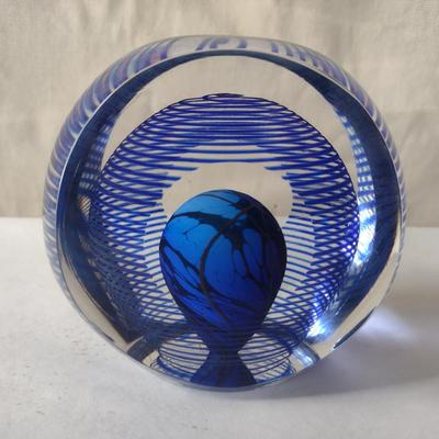 Large, Colorful Blown Glass Art by Hal David Berger- Signed by Artist (1992)