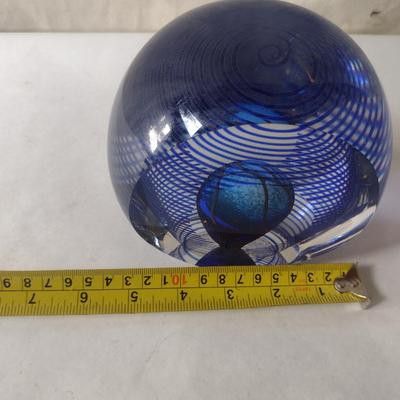 Large, Colorful Blown Glass Art by Hal David Berger- Signed by Artist (1992)