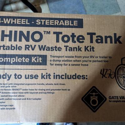 Rhino Tote Tank Portable RV Waste Tank Kit