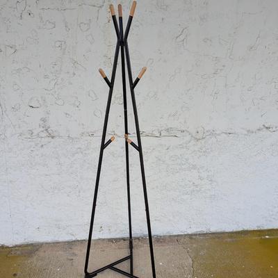 Metal/Wood Coat Rack