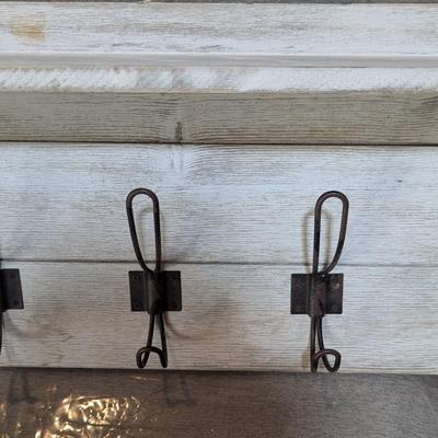 Wall Mounted Coat Rack With Shelf