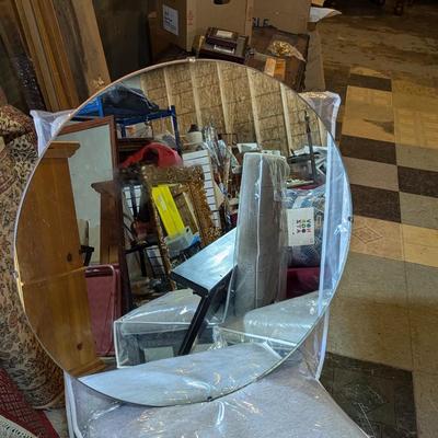 Unframed Round Wall Mirror