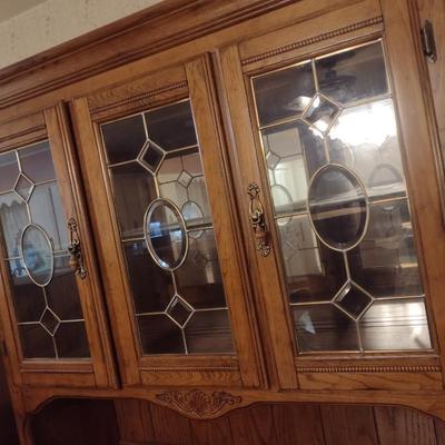 Two-Piece Buffet China Hutch
