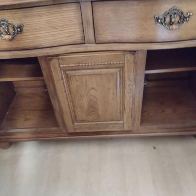 Two-Piece Buffet China Hutch