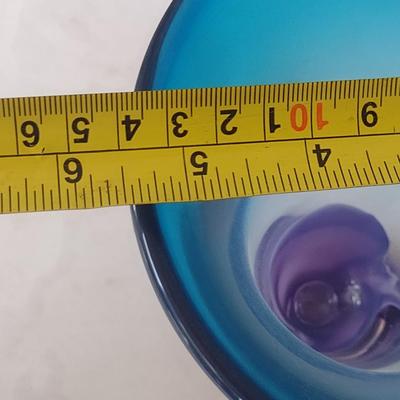 Colorful, Flare Top Art Glass Vase- Approx 7 1/4" Tall