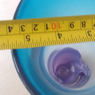 Colorful, Flare Top Art Glass Vase- Approx 7 1/4" Tall