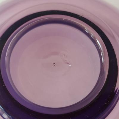 Colorful, Flare Top Art Glass Bowl- Approx 8 3/4" in Diameter
