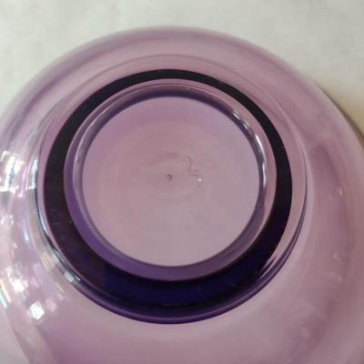 Colorful, Flare Top Art Glass Bowl- Approx 8 3/4" in Diameter