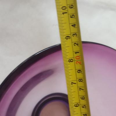 Colorful, Flare Top Art Glass Bowl- Approx 8 3/4" in Diameter