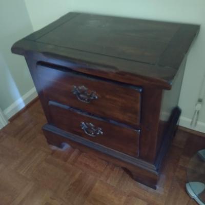 Vintage Sears Open Hearth Solid Walnut Double Drawer Side Dresser Choice A