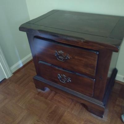 Vintage Sears Open Hearth Solid Walnut Double Drawer Side Dresser Choice A