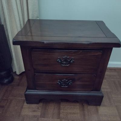 Vintage Sears Open Hearth Solid Walnut Double Drawer Side Dresser Choice B