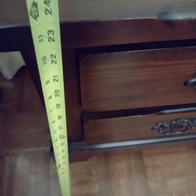 Vintage Sears Open Hearth Solid Walnut Double Drawer Side Dresser Choice B