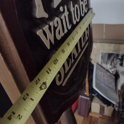 Hospitality 'Please Wait to be Seated' and 'This Section Closed' Flip Side Floor Sign