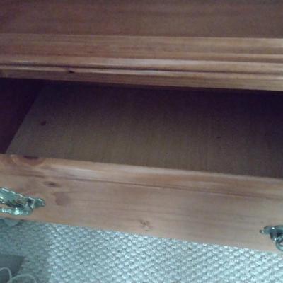 Quality Solid Wood Knotted Pine Armoire or Media Cabinet