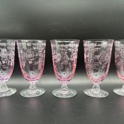 FOSTORIA Navarre Iced Tea Glass Set of (5)