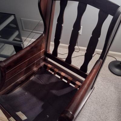 Original Boone Trail Collection by Royal Maxwell Solid Wood Rocker Chair with Ottoman