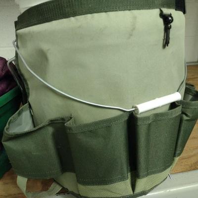 Tool Bucket Caddy Pouch and Scotts Handy Spreader