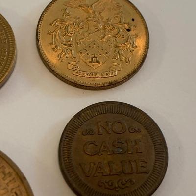 Vintage Token & Commemorative Coins Lot Franklin Mint & more