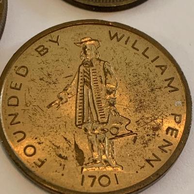 Vintage Token & Commemorative Coins Lot Franklin Mint & more