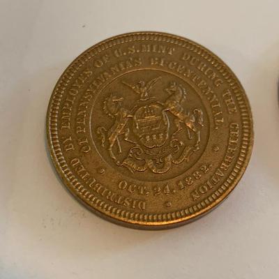 Vintage Token & Commemorative Coins Lot Franklin Mint & more