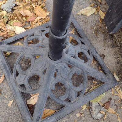 Cast Metal Patio Umbrella Stand