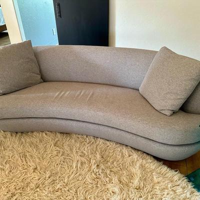 Suburban contemporary sofa crescent shape